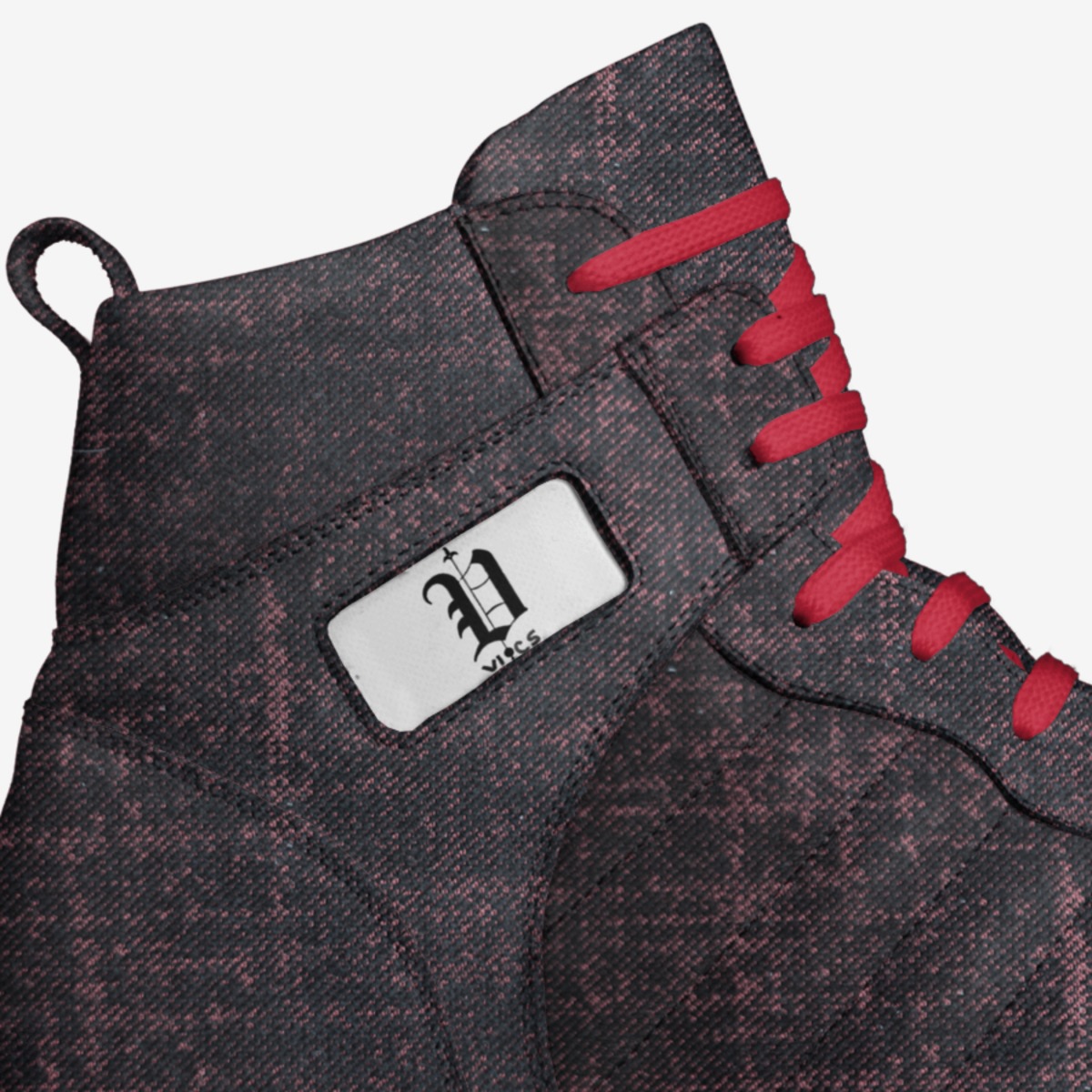vics red air  custom made in Italy shoes by Brayden Murphy | Detail view