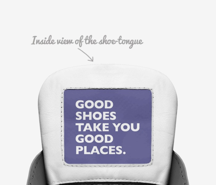 swangs (limited) custom made in Italy shoes by Shjayvion | Tongue view