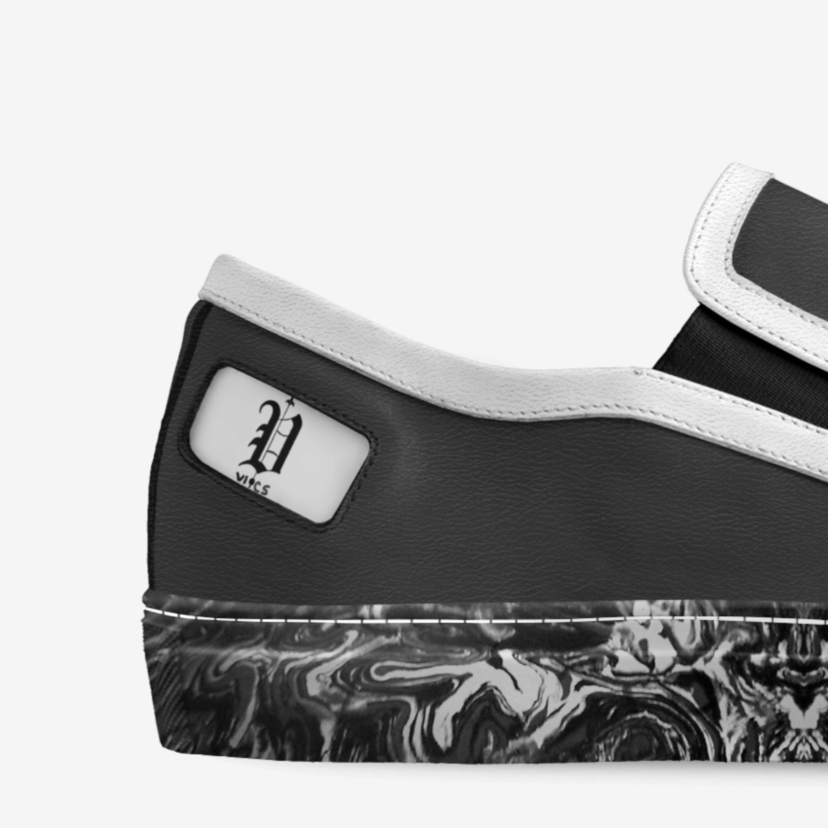 vics slip on custom made in Italy shoes by Brayden Murphy | Detail view
