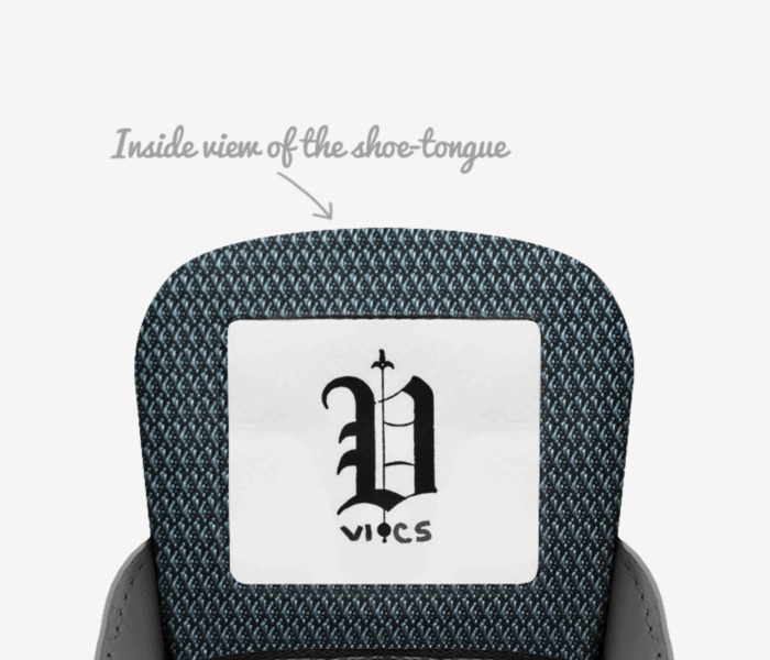 vics vint custom made in Italy shoes by Brayden Murphy | Tongue view