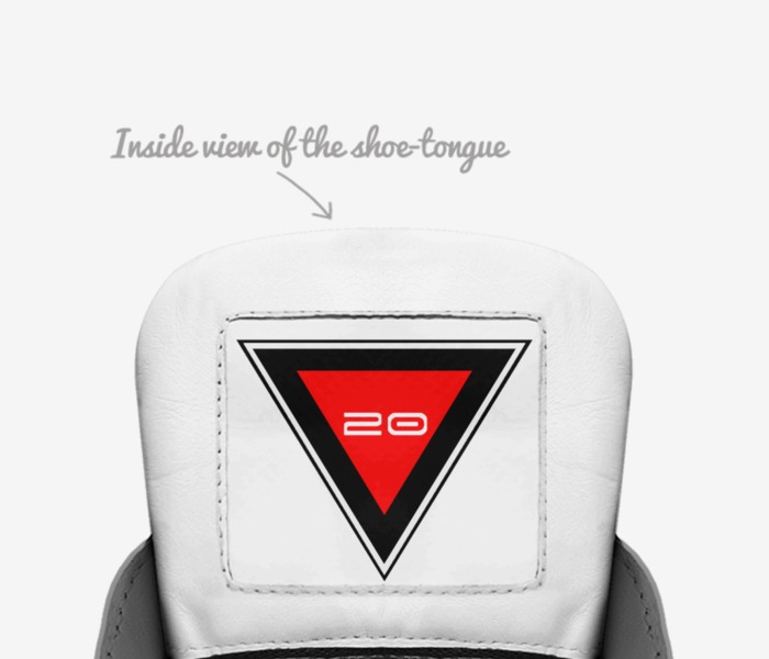 Lllllllll custom made in Italy shoes by Kvn Elvn | Tongue view