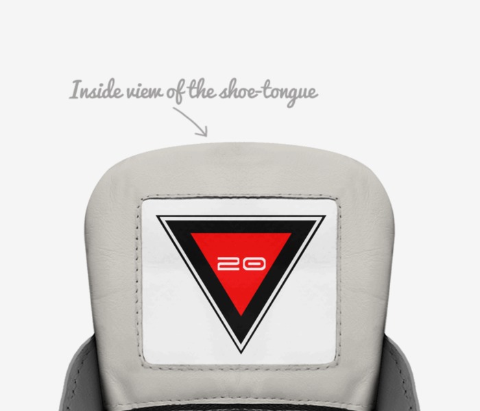 Hhhhhhhhhh custom made in Italy shoes by Kvn Elvn | Tongue view