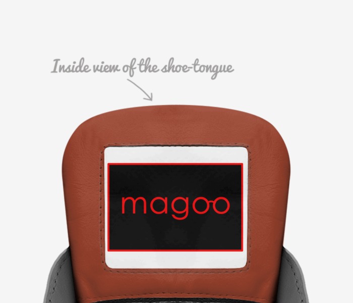 magoo longhorn low custom made in Italy shoes by Joy Lynn Fields | Tongue view