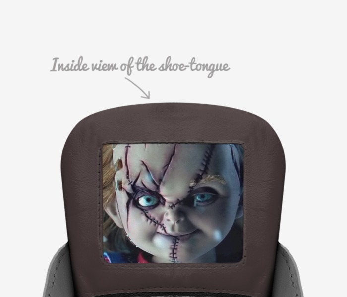 Chucky's custom made in Italy shoes by Joseph | Tongue view