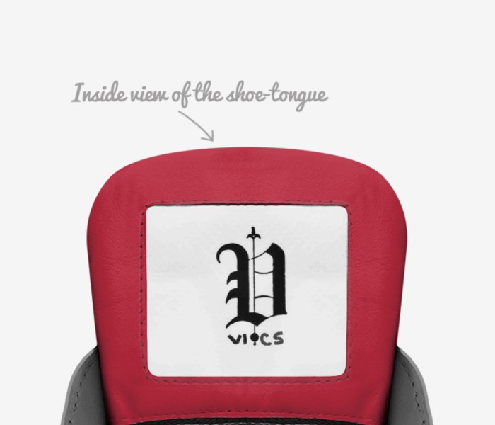 vics germany custom made in Italy shoes by Brayden Murphy | Tongue view