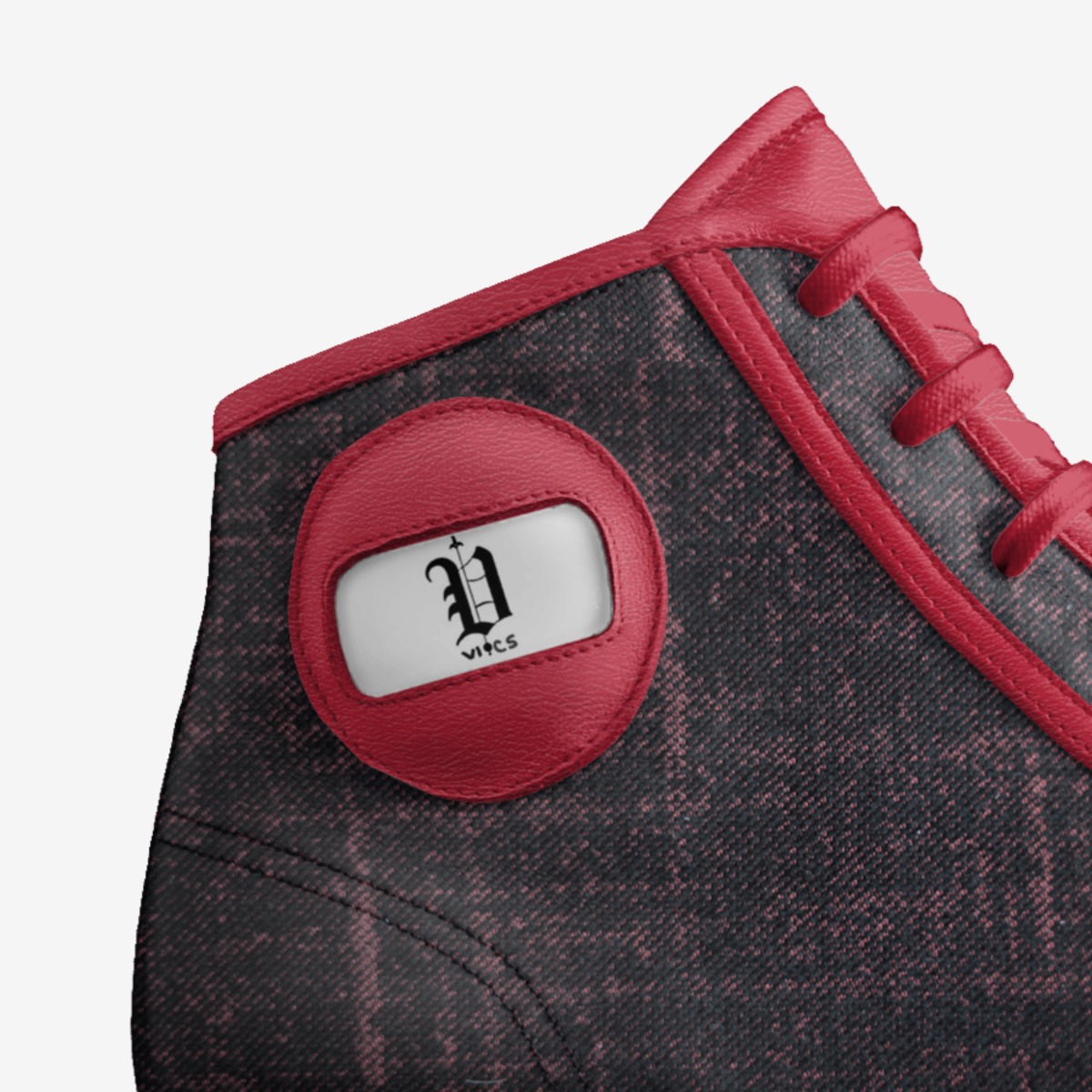 vics true red custom made in Italy shoes by Brayden Murphy | Detail view