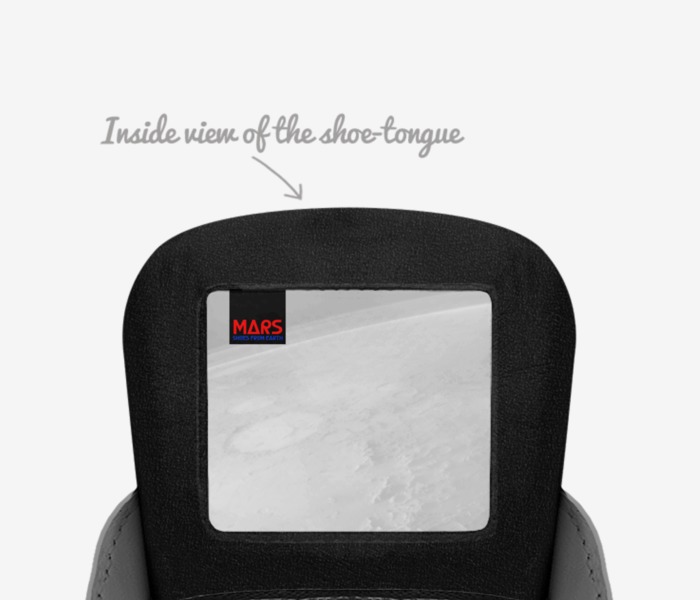 MARS - LAUNCH custom made in Italy shoes by Travis Dgeworld Larson | Tongue view