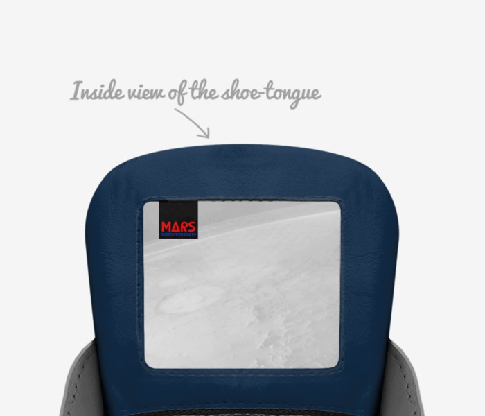 MARS-ROVER custom made in Italy shoes by Travis Dgeworld Larson | Tongue view