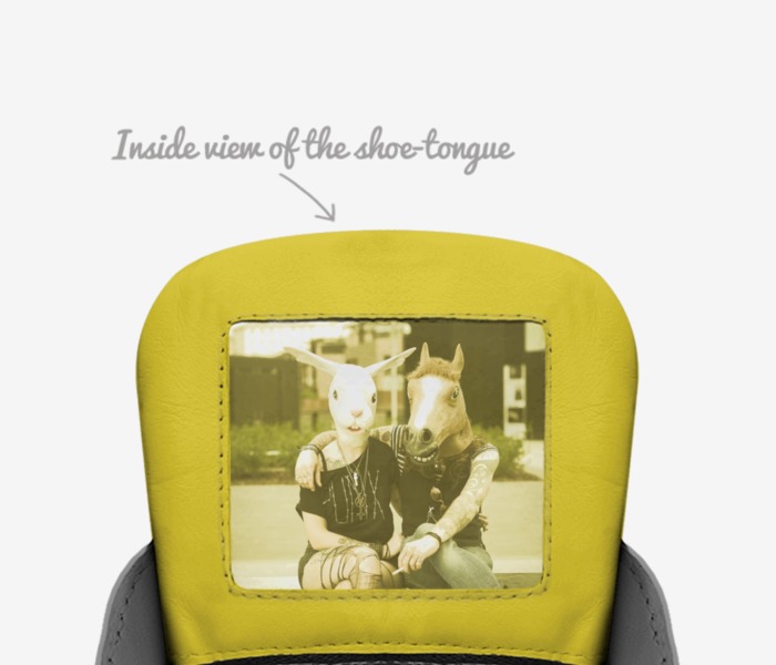 E-3 custom made in Italy shoes by Eddie Guglielmo | Tongue view