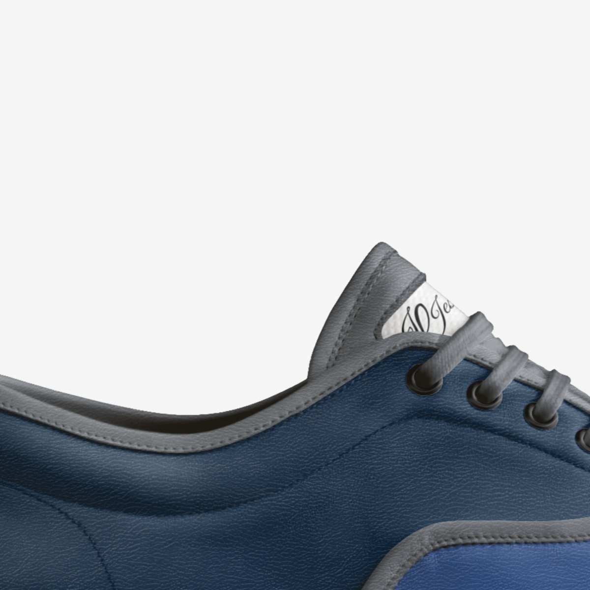 blue moon custom made in Italy shoes by Jesus Leyva | Detail view