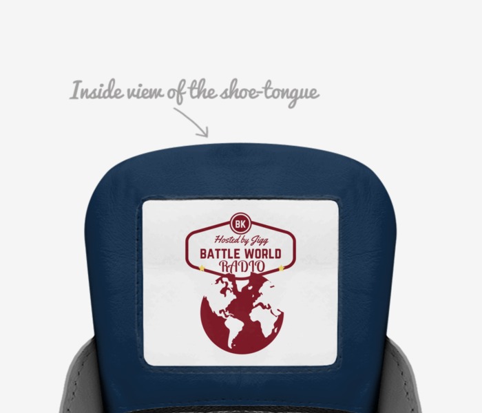BWR Brand-M1 EDITI custom made in Italy shoes by Battleworldradio Store | Tongue view