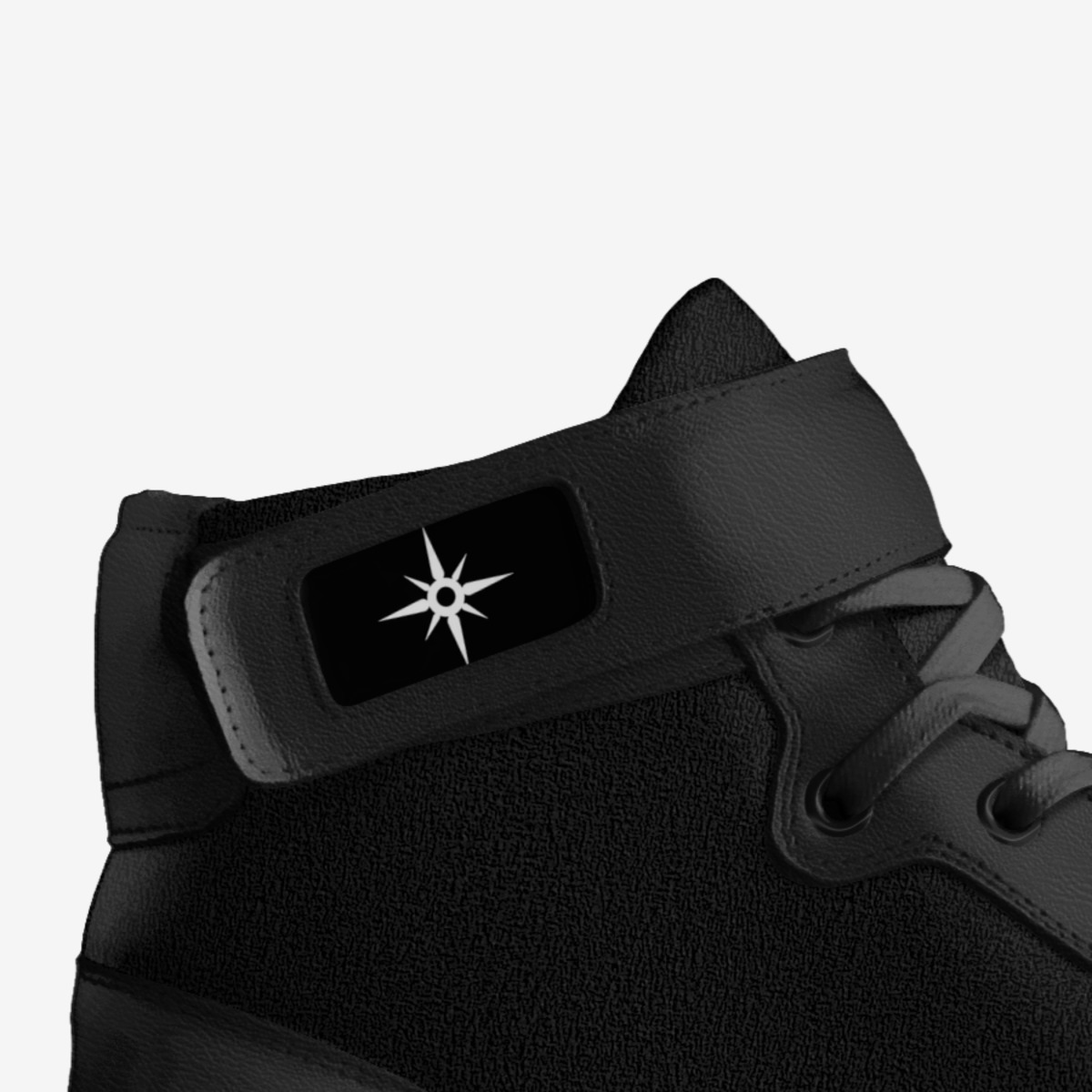 Black Over Suede custom made in Italy shoes by Edwan Jones | Detail view