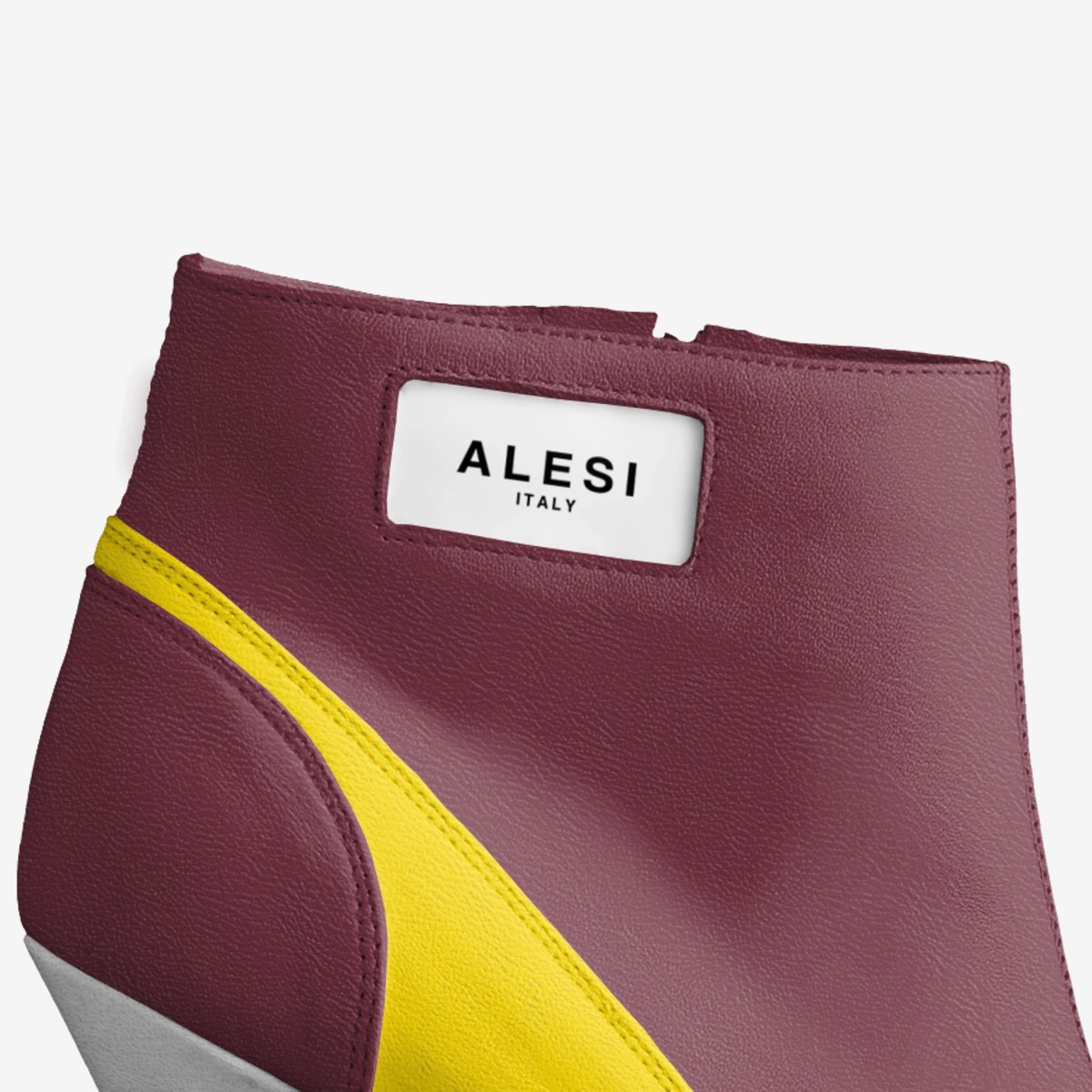 Alesi Zipper Heel custom made in Italy shoes by Lonanthony Parker | Detail view