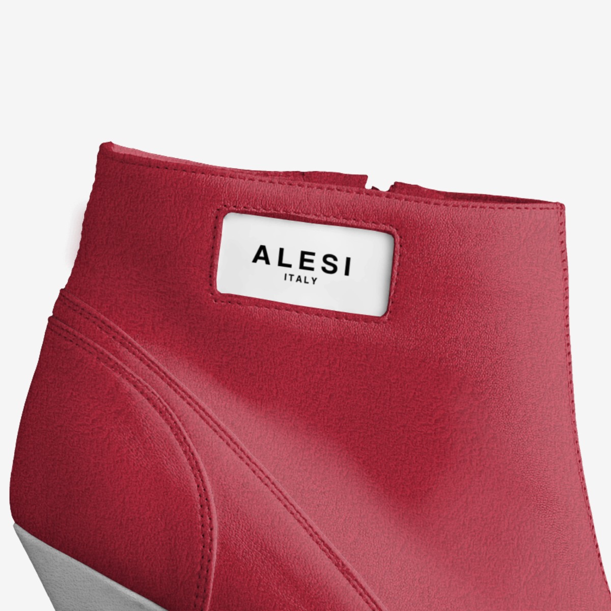 Alesi Zipper Heel custom made in Italy shoes by Lonanthony Parker | Detail view