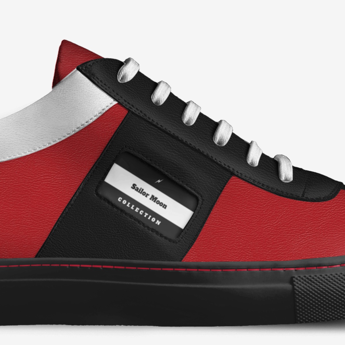 Sailor Moon custom made in Italy shoes by Clinton Cantu | Detail view