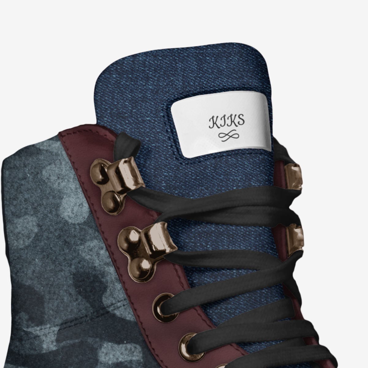 KIKS custom made in Italy shoes by Ember Willow | Detail view