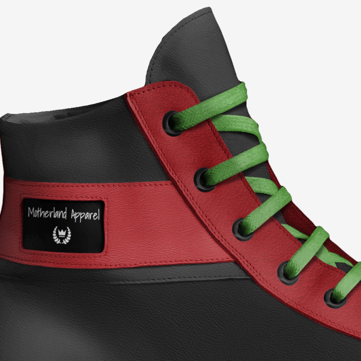 Motherland Apparel custom made in Italy shoes by Cassius Bythewood | Detail view