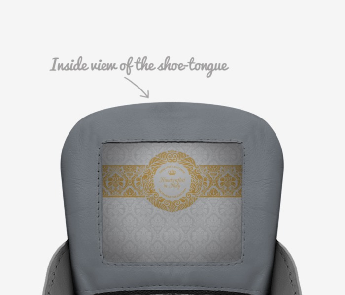 EXO  custom made in Italy shoes by Ein Odom | Tongue view