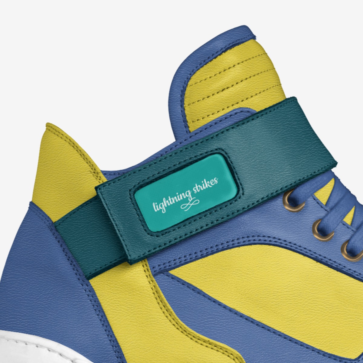 lightning strikes custom made in Italy shoes by Jace Black | Detail view