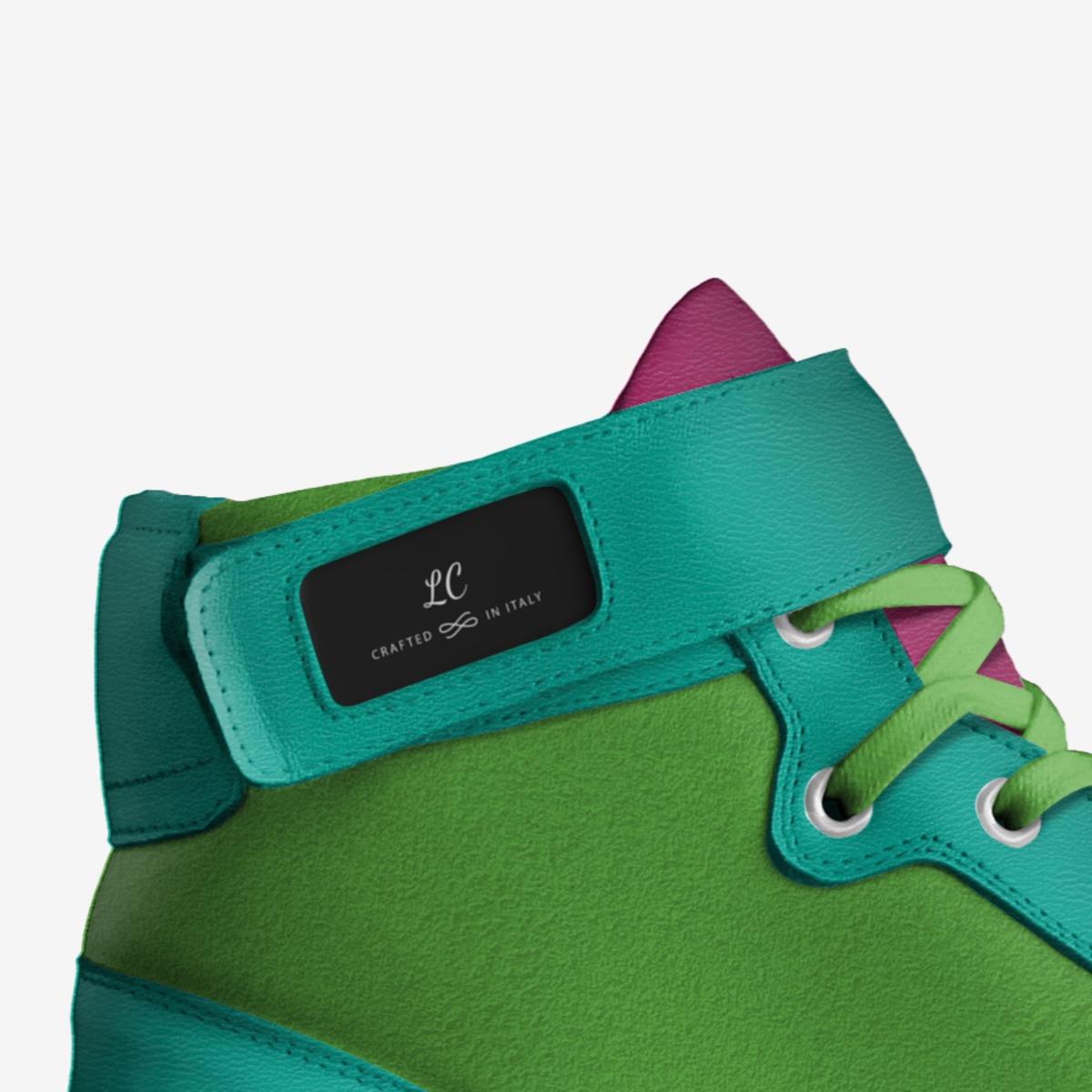 LC custom made in Italy shoes by Lasaundra Collins | Detail view