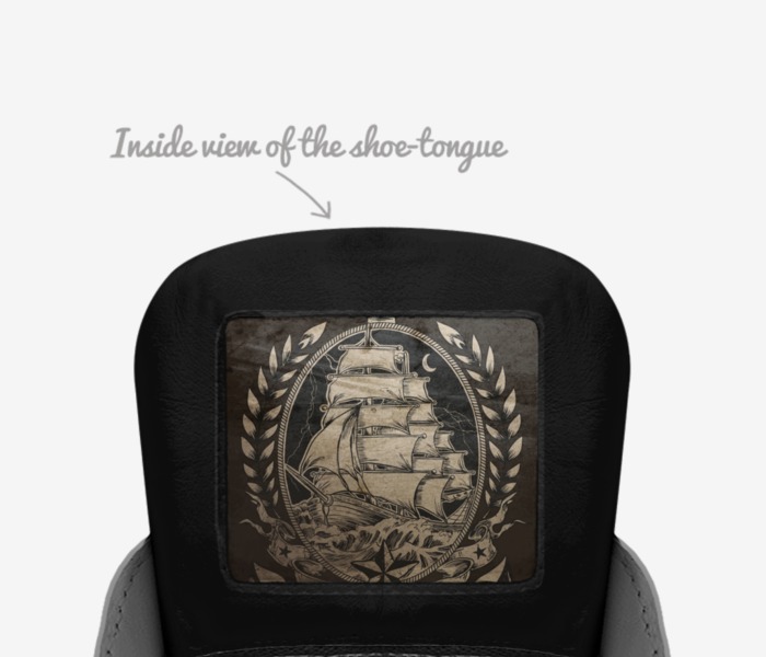 Leaders custom made in Italy shoes by Joshua Fuller | Tongue view