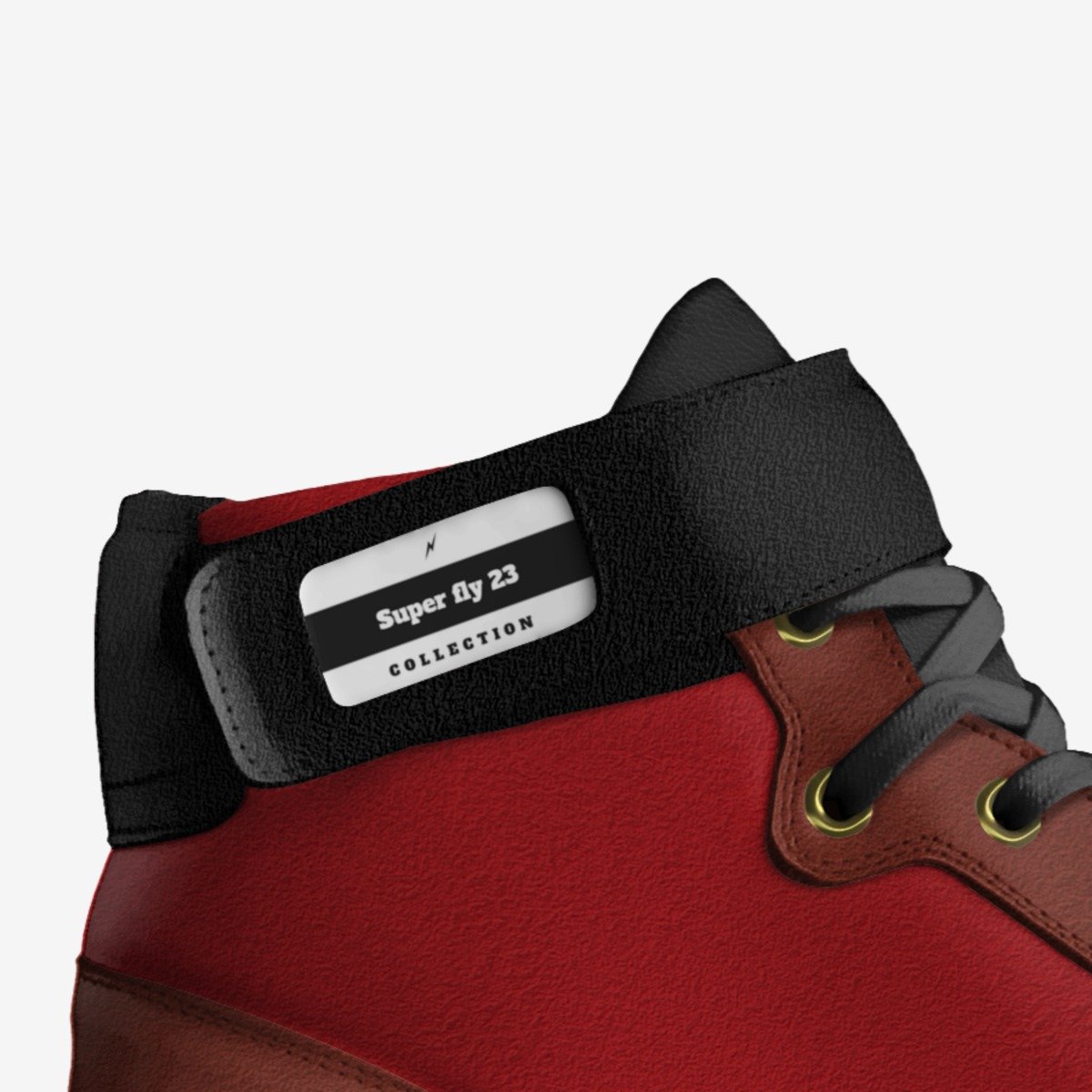 Super fly 23 custom made in Italy shoes by Hunter Ugly God | Detail view