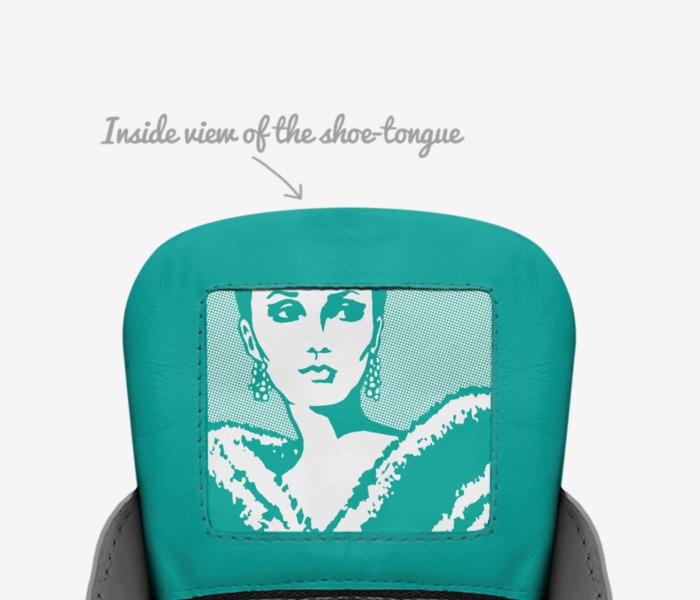 The Sarah's custom made in Italy shoes by Kiara | Tongue view