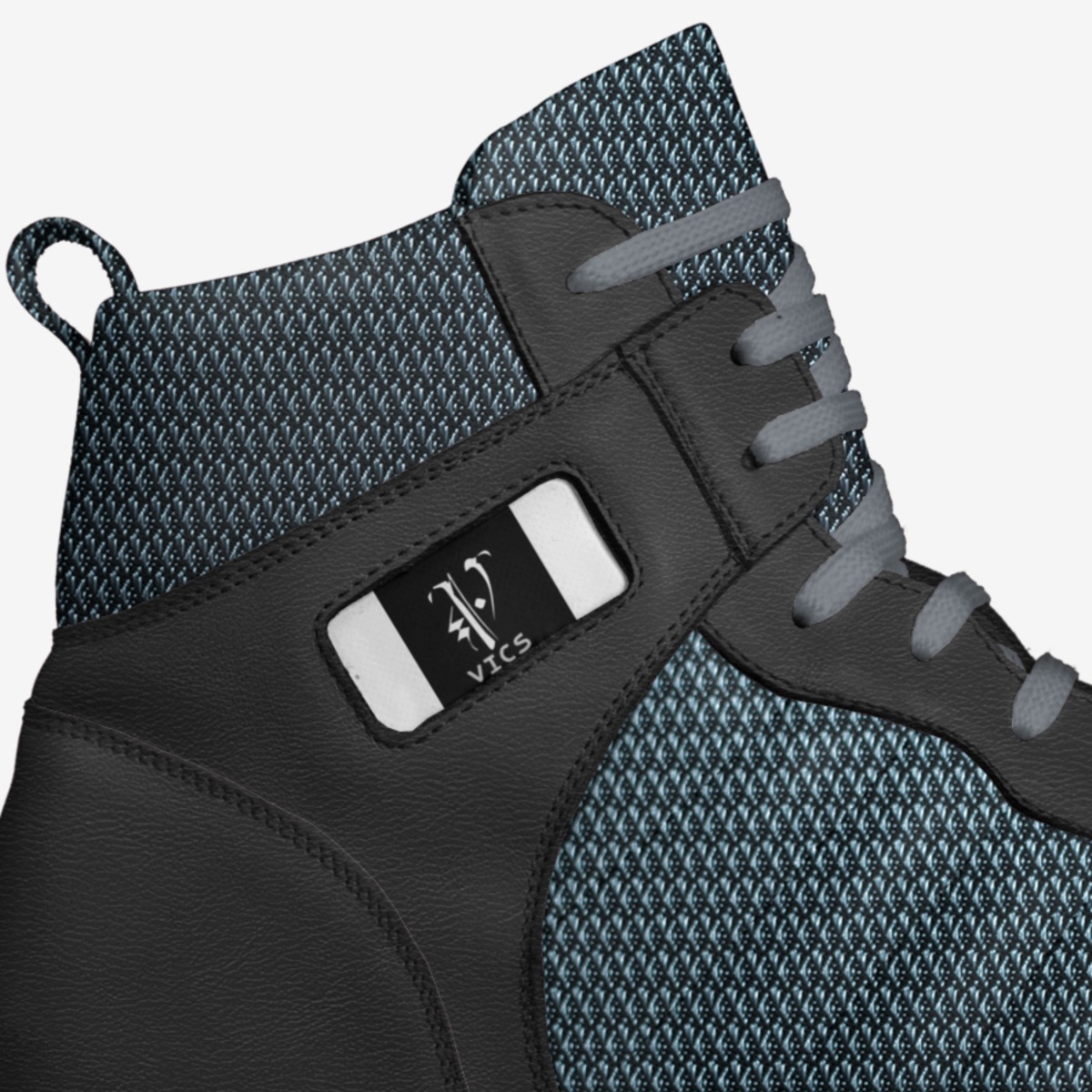 vics platinum custom made in Italy shoes by Brayden Murphy | Detail view