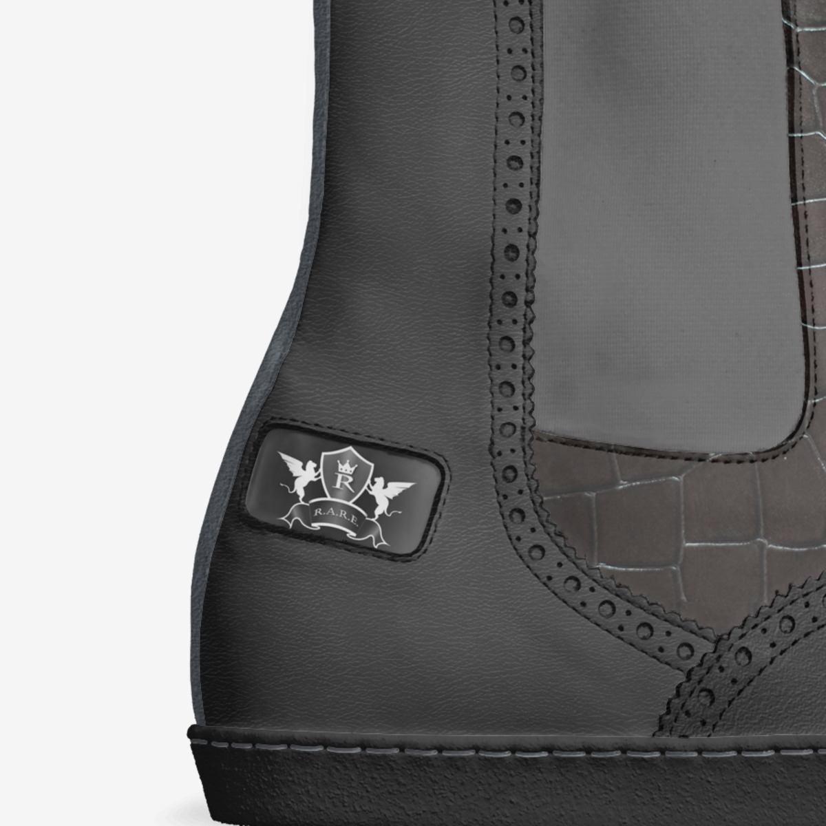 DECADENCE HIGH TOP custom made in Italy shoes by John A. Annan | Detail view