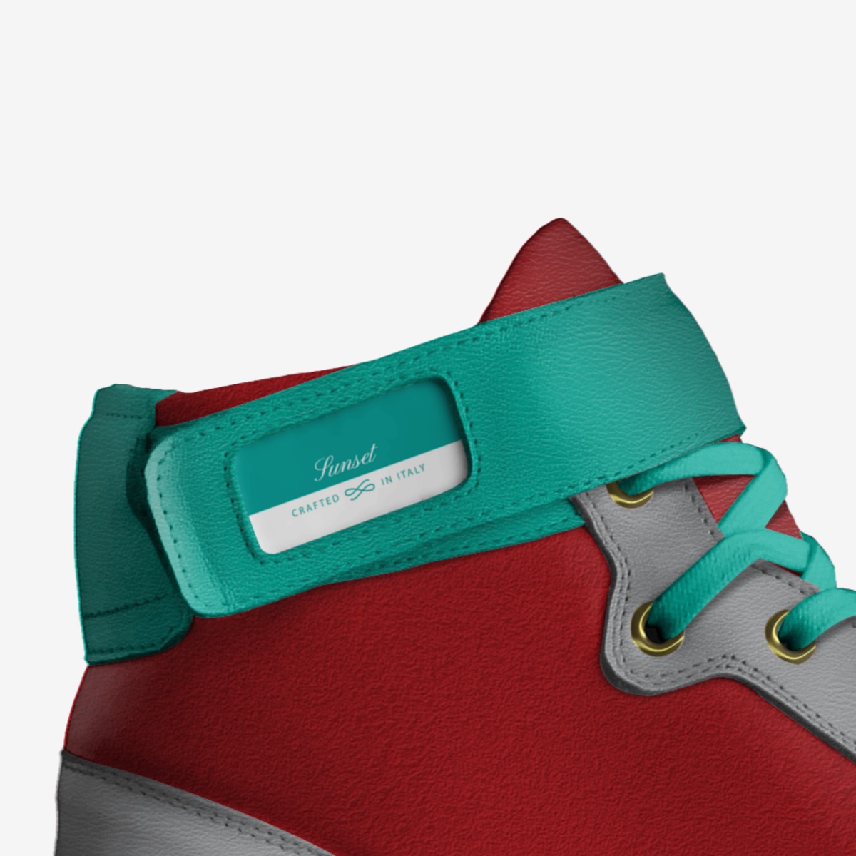 Sunset custom made in Italy shoes by Peanut Butter | Detail view