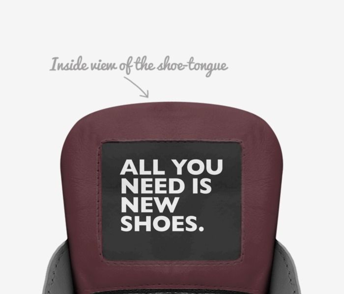 PEM custom made in Italy shoes by Eujin Pyon | Tongue view