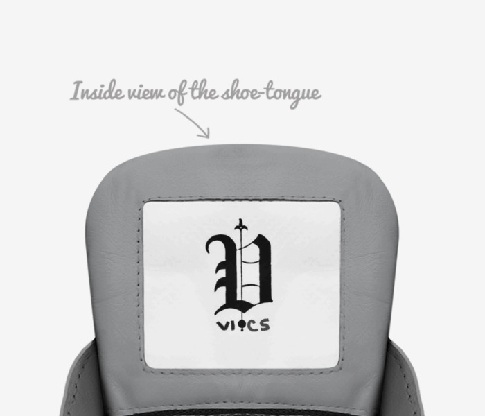 Vics art 71 custom made in Italy shoes by Brayden Murphy | Tongue view