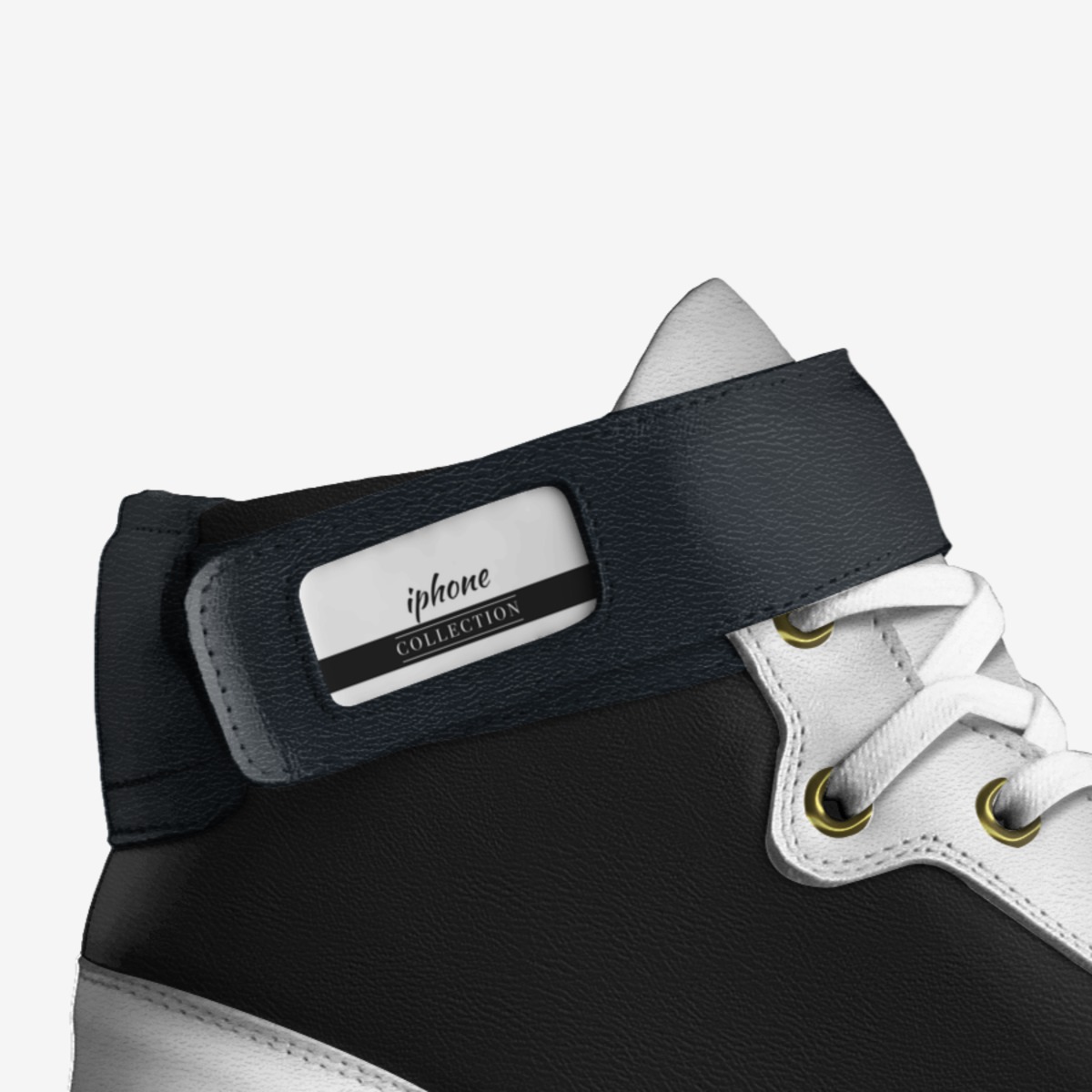 iphone custom made in Italy shoes by Shawn Thompson | Detail view