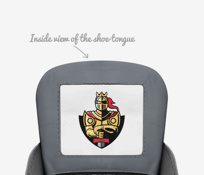 vics  knight custom made in Italy shoes by Brayden Murphy | Tongue view