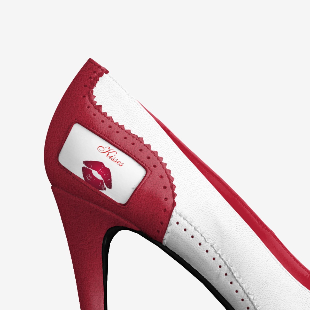 KISSES custom made in Italy shoes by Davion M Thomas | Detail view