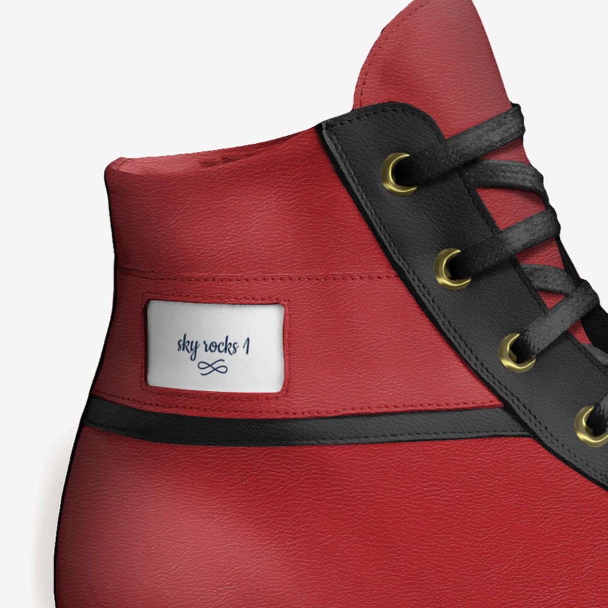 sky rocks 1 custom made in Italy shoes by Amari Jonae Herron | Detail view