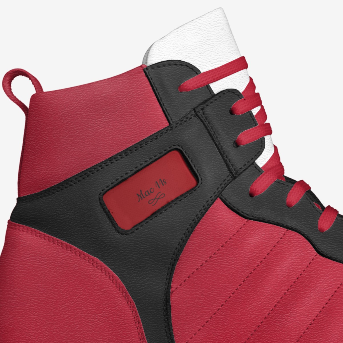 Mac 11s custom made in Italy shoes by Deunte Gant | Detail view