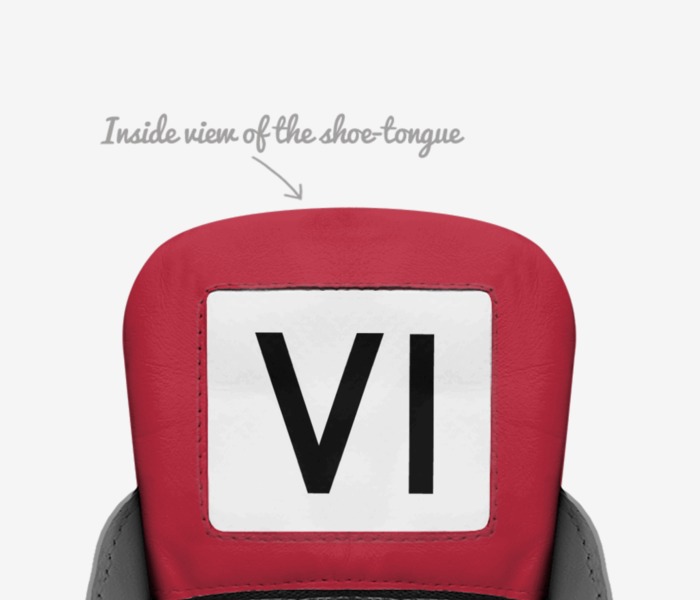 LB custom made in Italy shoes by Luke Beyer | Tongue view