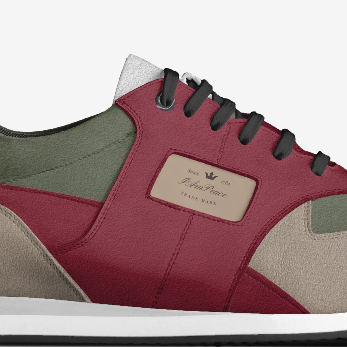 IAmPeace custom made in Italy shoes by Michale Giovanni | Detail view