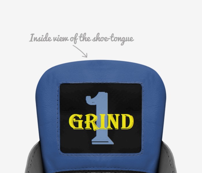 Grind custom made in Italy shoes by Vincent King | Tongue view