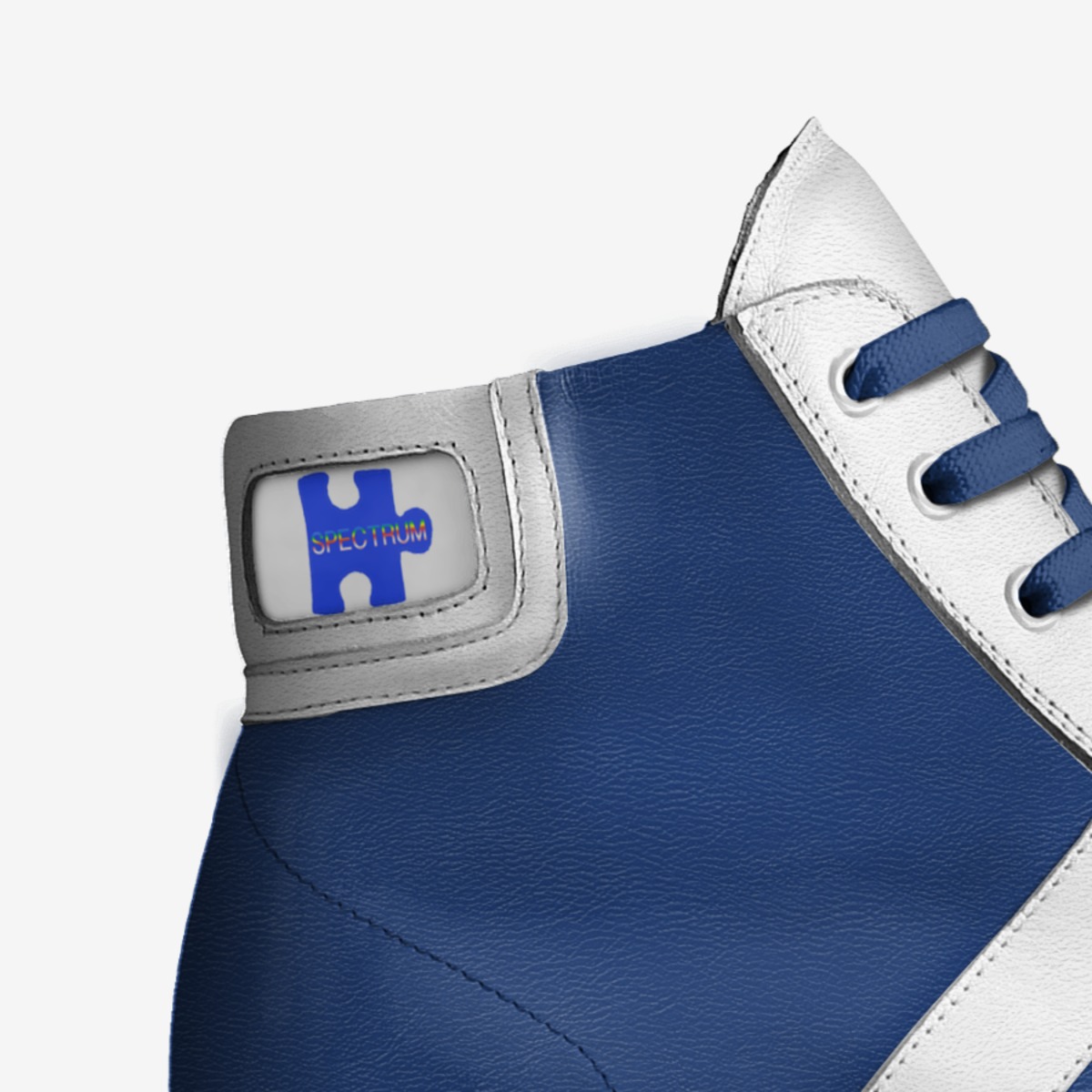High Top Spectrum custom made in Italy shoes by Scott Thomas | Detail view