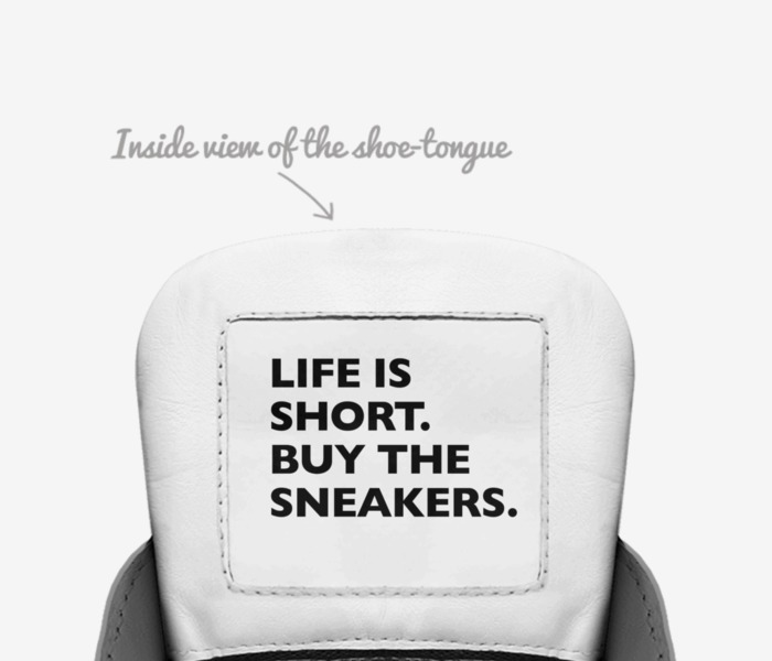 Sole Mates  custom made in Italy shoes by Israel Miller | Tongue view
