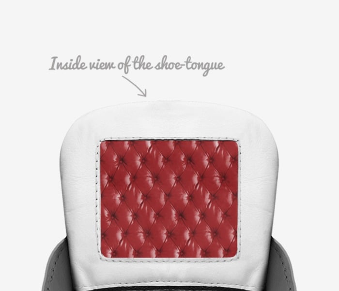Jj shoes  custom made in Italy shoes by Jestini Perez | Tongue view