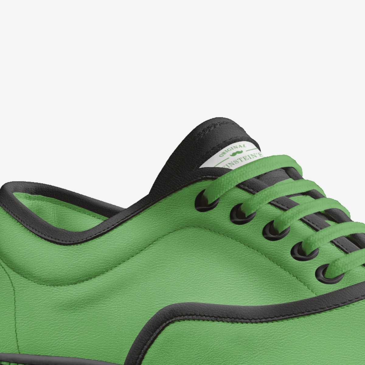 Einstein's  custom made in Italy shoes by George Vincent | Detail view