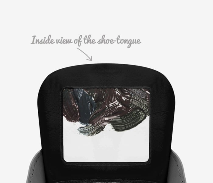 DUSHI custom made in Italy shoes by Lum Dushi | Tongue view