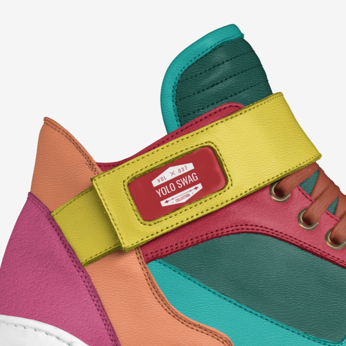 YOLO SWAG custom made in Italy shoes by Owen Henry Green | Detail view