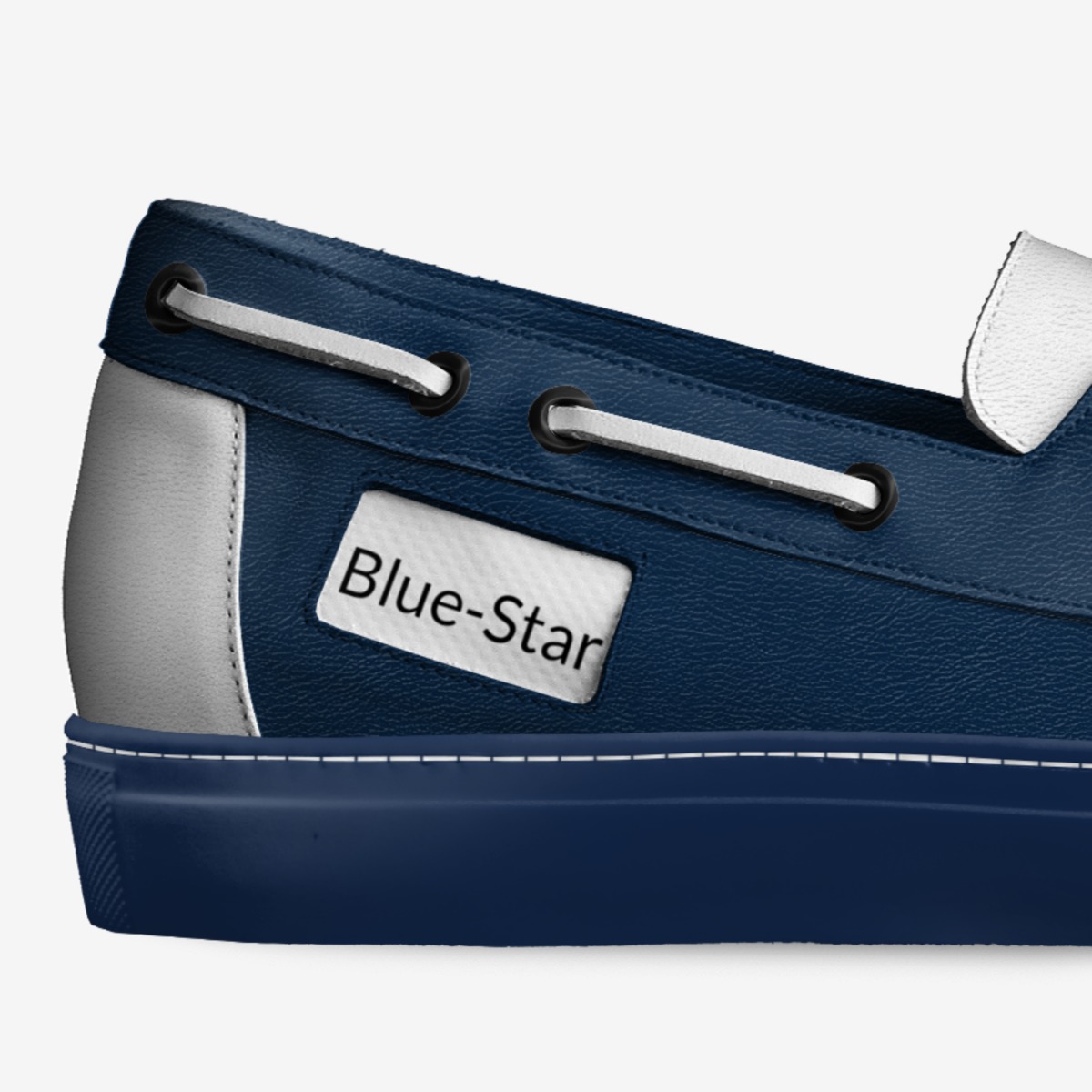 Blue-Stars custom made in Italy shoes by Justin Miller | Detail view