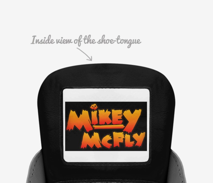 McFly's custom made in Italy shoes by Richlife Dynasty | Tongue view