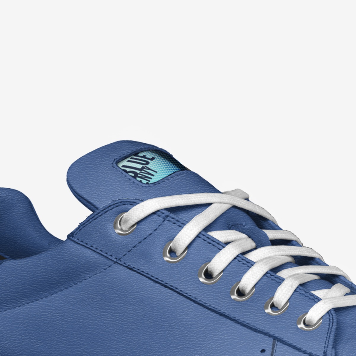Blue Envy custom made in Italy shoes by Michale Giovanni | Detail view