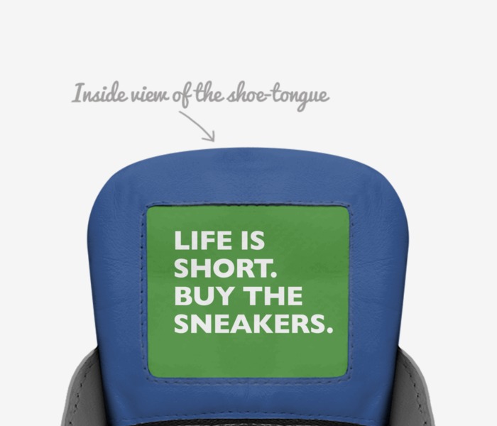 Fabs custom made in Italy shoes by Ame | Tongue view